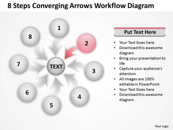 8 Steps Converging Arrows Workflow Diagram Circular Layout Process PowerPoint Template 8 Steps Converging Arrows Workflow Diagram Circular Layout Process PowerPoint Template
