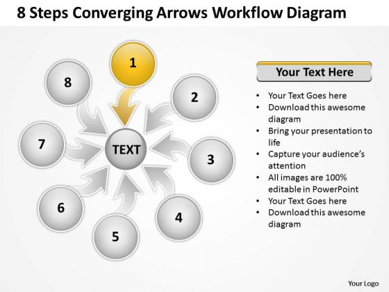 8 Steps Converging Arrows Workflow Diagram Ppt Circular Layout Process PowerPoint Templates