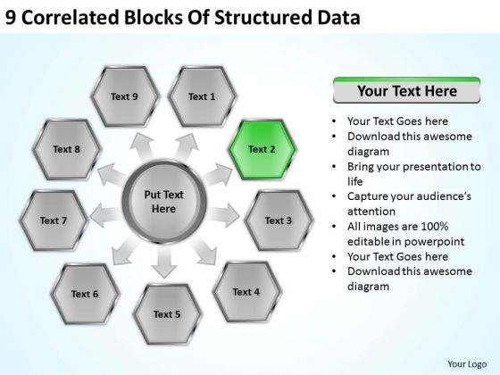 9 Correlated Blocks Of Structured Data Business Plans That Work PowerPoint Templates 9 Correlated Blocks Of Structured Data Business Plans That Work PowerPoint Templates