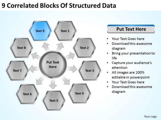 9 Correlated Blocks Of Structured Data Ppt Business Plan PowerPoint Templates 9 Correlated Blocks Of Structured Data Ppt Business Plan PowerPoint Templates