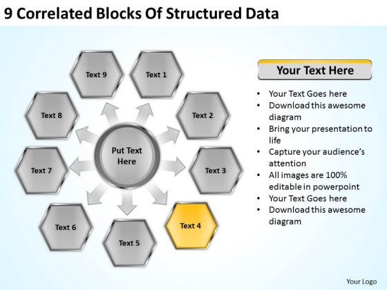 9 Correlated Blocks Of Structured Data Ppt Sales Business Plan Outline PowerPoint Templates 9 Correlated Blocks Of Structured Data Ppt Sales Business Plan Outline PowerPoint Templates