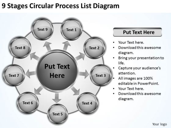 9 Stages Circular Process List Diagram It Business Plan PowerPoint Templates 9 Stages Circular Process List Diagram It Business Plan PowerPoint Templates