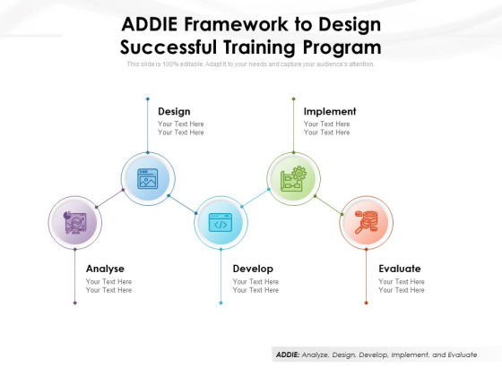 ADDIE Framework To Design Successful Training Program Ppt PowerPoint Presentation Gallery Deck PDF ADDIE Framework To Design Successful Training Program Ppt PowerPoint Presentation Gallery Deck PDF