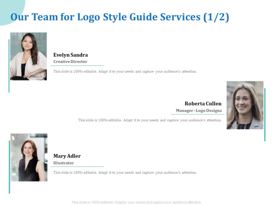 A Step By Step Guide To Creating Brand Guidelines Our Team For Logo Style Guide Services Creative Pictures PDF