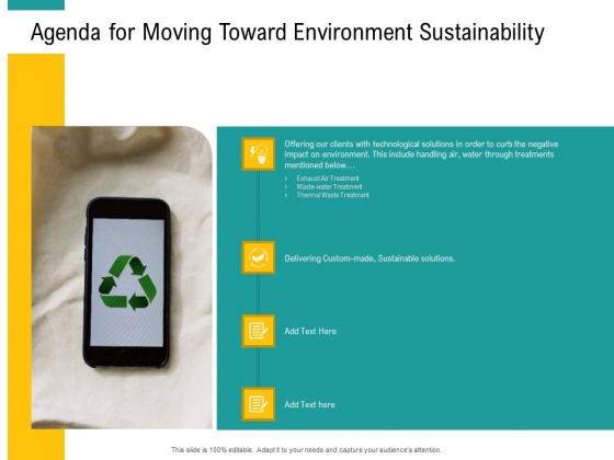 A Step Towards Environmental Preservation Agenda For Moving Toward Environment Sustainability Clipart PDF