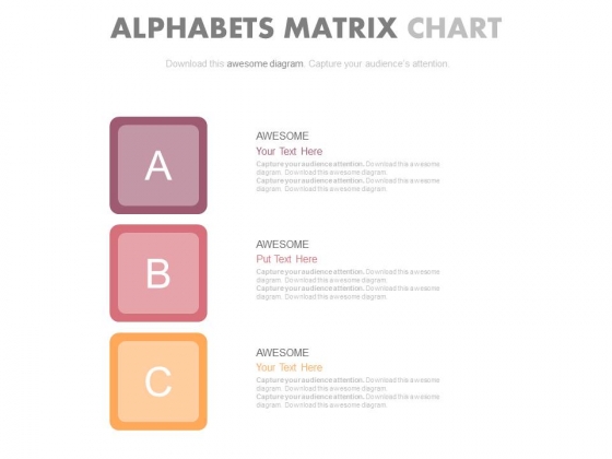 Abc Steps Chart For Data Analysis Powerpoint Slides Abc Steps Chart For Data Analysis Powerpoint Slides
