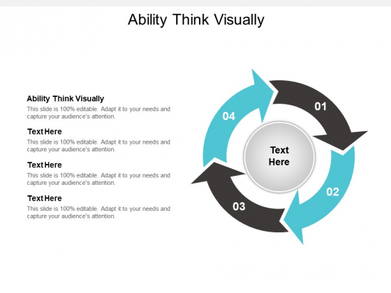 Ability Think Visually Ppt PowerPoint Presentation Pictures Introduction Cpb