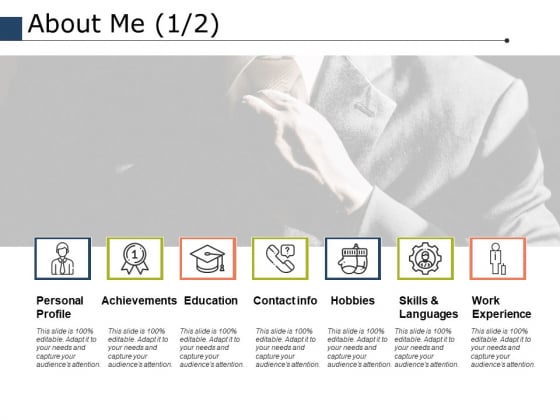 About Me Achievements Ppt PowerPoint Presentation Infographic Template Format
