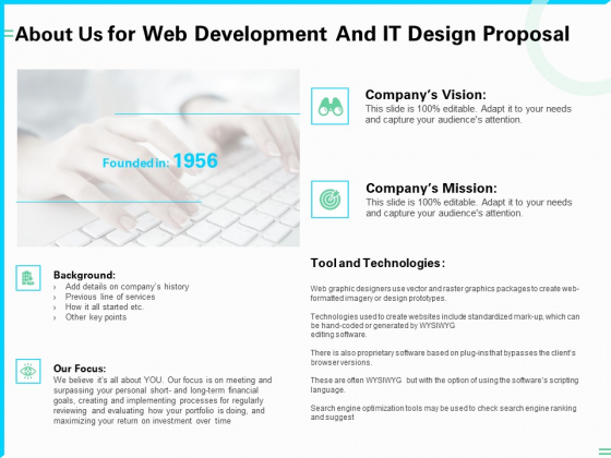 About Us For Web Development And IT Design Proposal Ppt PowerPoint Presentation Model Deck PDF About Us For Web Development And IT Design Proposal Ppt PowerPoint Presentation Model Deck PDF