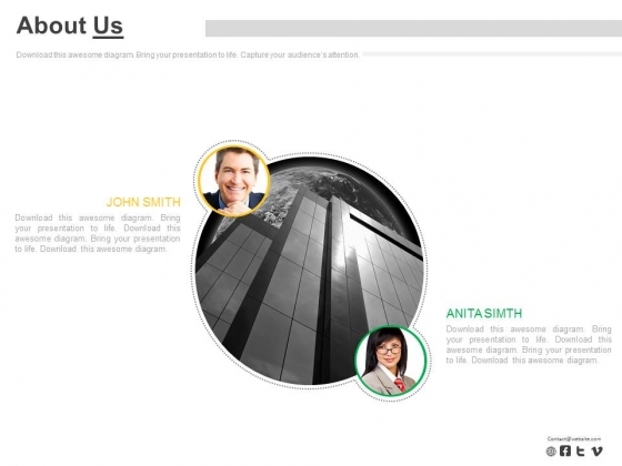 About Us Page For Company Profile Information Powerpoint Slides About Us Page For Company Profile Information Powerpoint Slides