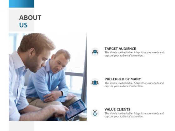 About Us Target Audience Ppt PowerPoint Presentation Ideas Guide