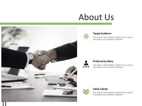 About Us Target Audience Ppt PowerPoint Presentation Outline Slides