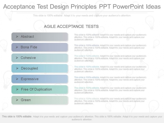 Acceptance Test Design Principles Ppt Powerpoint Ideas Acceptance Test Design Principles Ppt Powerpoint Ideas