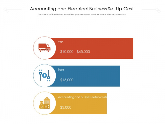 Accounting And Electrical Business Set Up Cost Ppt PowerPoint Presentation File Visuals PDF