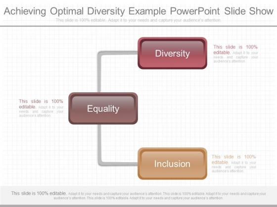Achieving Optimal Diversity Example Powerpoint Slide Show Achieving Optimal Diversity Example Powerpoint Slide Show