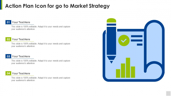 Action Plan Icon For Go To Market Strategy Graphics PDF