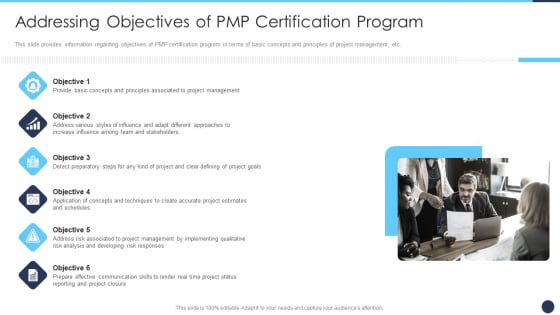 Addressing Objectives Of PMP Certification Program Ppt Summary Format Ideas PDF Addressing Objectives Of PMP Certification Program Ppt Summary Format Ideas PDF