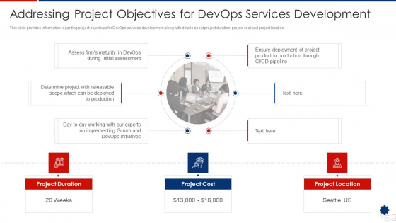 Addressing Project Objectives For Devops Services Development Slides PDF Addressing Project Objectives For Devops Services Development Slides PDF