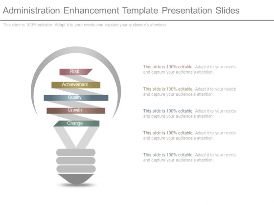 Administration Enhancement Template Presentation Slides Administration Enhancement Template Presentation Slides