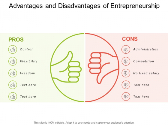 Advantages And Disadvantages Of Entrepreneurship Ppt PowerPoint Presentation Pictures Design Templates Advantages And Disadvantages Of Entrepreneurship Ppt PowerPoint Presentation Pictures Design Templates