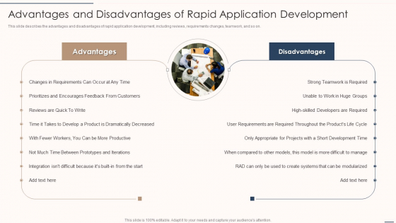 Advantages And Disadvantages Of Rapid Application Development Diagrams PDF