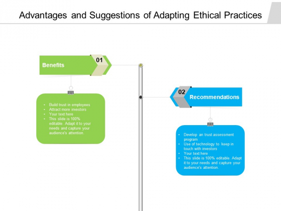 Advantages And Suggestions Of Adapting Ethical Practices Ppt PowerPoint Presentation File Background Designs PDF Advantages And Suggestions Of Adapting Ethical Practices Ppt PowerPoint Presentation File Background Designs PDF