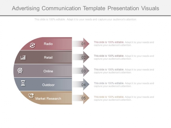 Advertising Communication Template Presentation Visuals