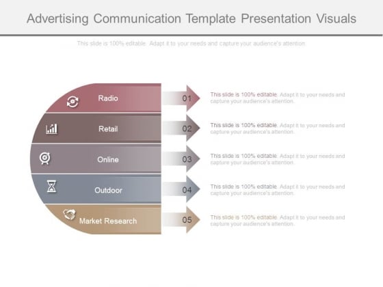 Advertising Communication Template Presentation Visuals Advertising Communication Template Presentation Visuals