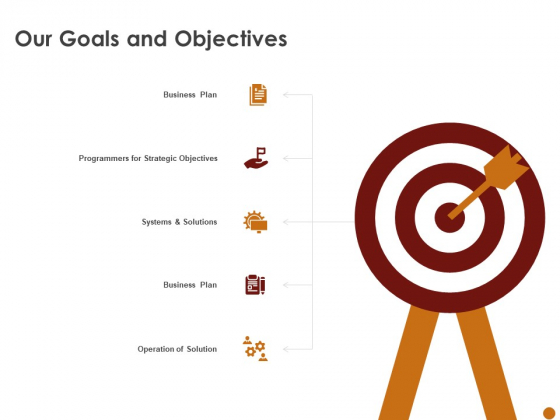 Advertising Existing Products And Services In The Target Market Our Goals And Objectives Diagrams PDF Advertising Existing Products And Services In The Target Market Our Goals And Objectives Diagrams PDF