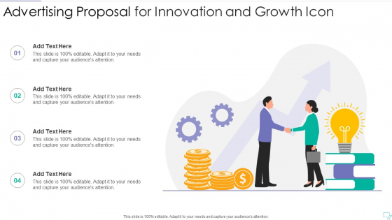 Advertising Proposal For Innovation And Growth Icon Brochure PDF