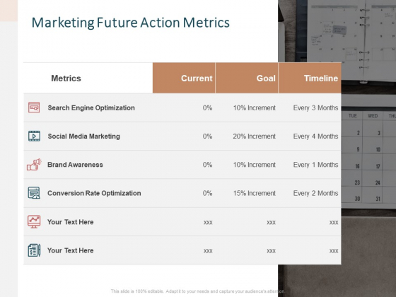 Advertising Proposal Marketing Future Action Metrics Ppt Gallery Introduction PDF