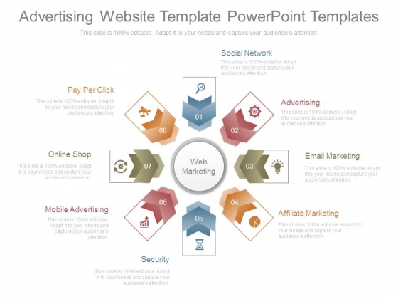 Advertising Website Template Powerpoint Templates