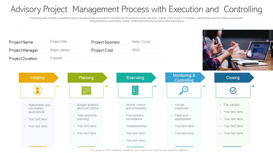 Advisory Project Management Process With Execution And Controlling Ppt PowerPoint Presentation File Influencers PDF Advisory Project Management Process With Execution And Controlling Ppt PowerPoint Presentation File Influencers PDF