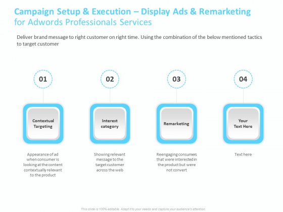 Adwords PPC Campaign Setup And Execution Display Ads And Remarketing For Services Designs PDF Adwords PPC Campaign Setup And Execution Display Ads And Remarketing For Services Designs PDF