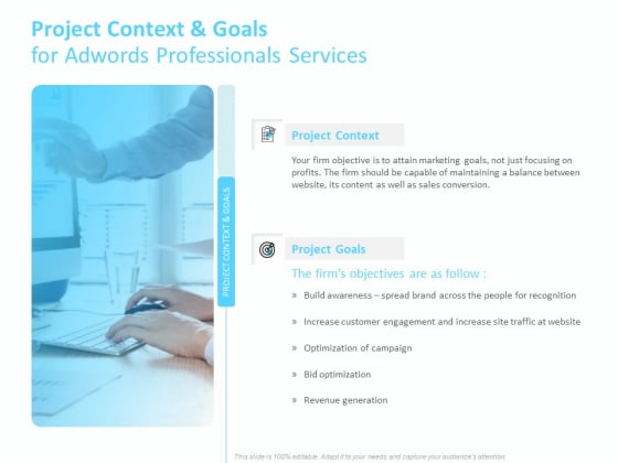 Adwords PPC Project Context And Goals For Adwords Professionals Services Information PDF Adwords PPC Project Context And Goals For Adwords Professionals Services Information PDF