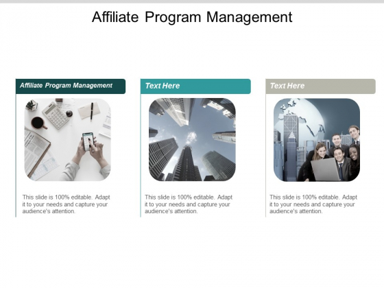 Affiliate Program Management Ppt PowerPoint Presentation Pictures Rules Cpb