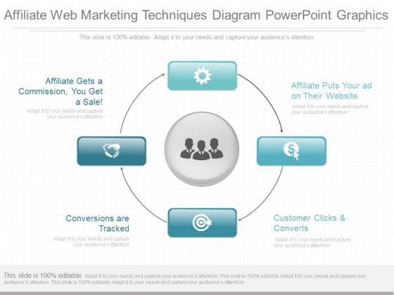 Affiliate Web Marketing Techniques Diagram Powerpoint Graphics Affiliate Web Marketing Techniques Diagram Powerpoint Graphics
