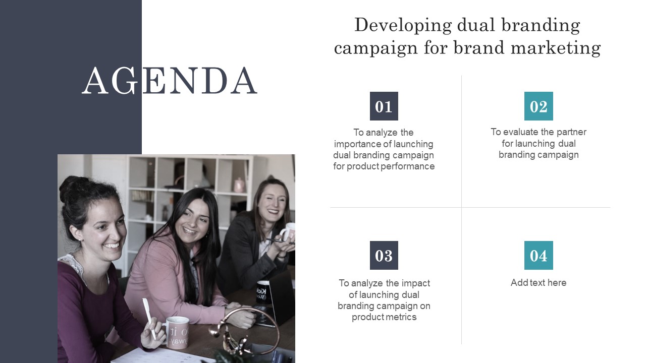 Agenda Developing Dual Branding Campaign For Brand Marketing Slides PDF