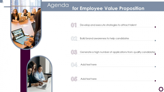 Agenda Employee Value Proposition Information PDF