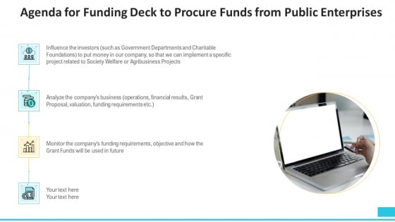 Agenda For Funding Deck To Procure Funds From Public Enterprises Topics PDF Agenda For Funding Deck To Procure Funds From Public Enterprises Topics PDF