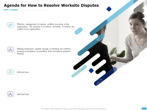 Agenda For How To Resolve Worksite Disputes Ppt Portfolio Microsoft PDF Agenda For How To Resolve Worksite Disputes Ppt Portfolio Microsoft PDF