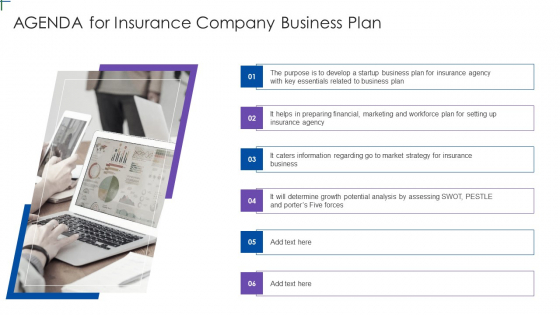 Agenda For Insurance Company Business Plan Professional PDF Agenda For Insurance Company Business Plan Professional PDF