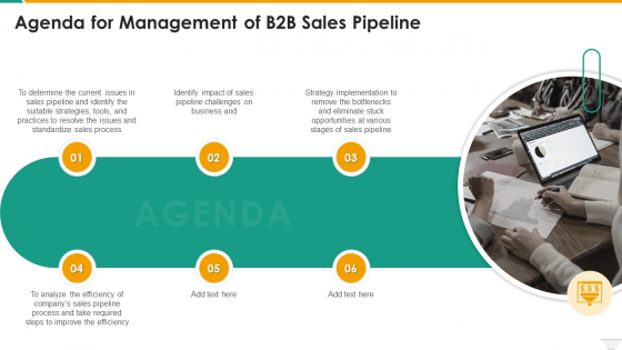 Agenda For Management Of B2b Sales Pipeline Guidelines PDF Agenda For Management Of B2b Sales Pipeline Guidelines PDF