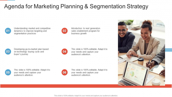 Agenda For Marketing Planning And Segmentation Strategy Inspiration PDF