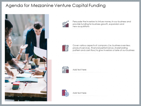 Agenda For Mezzanine Venture Capital Funding Topics PDF Agenda For Mezzanine Venture Capital Funding Topics PDF