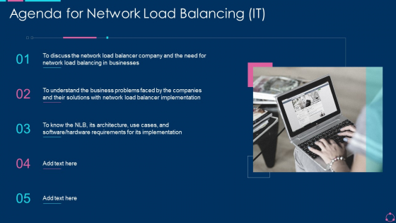 Agenda For Network Load Balancing IT Ppt Summary Inspiration PDF