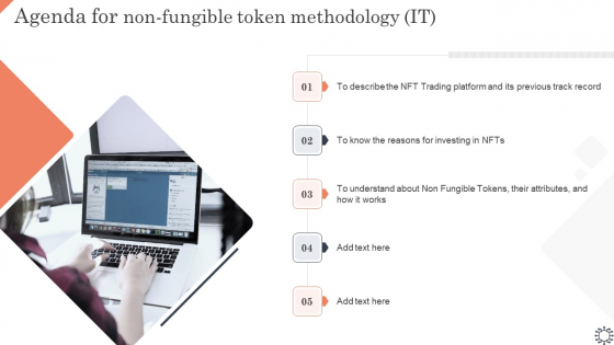 Agenda For Non Fungible Token Methodology IT Infographics PDF