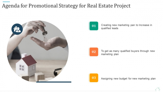 Agenda For Promotional Strategy For Real Estate Project Guidelines PDF Agenda For Promotional Strategy For Real Estate Project Guidelines PDF