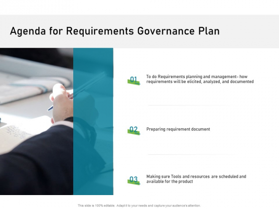 Agenda For Requirements Governance Plan Demonstration PDF Agenda For Requirements Governance Plan Demonstration PDF