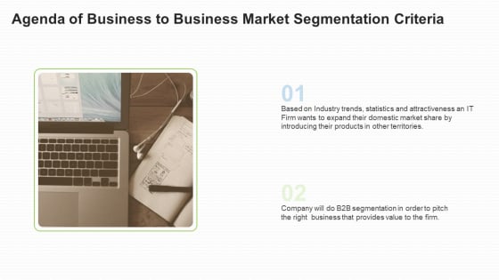Agenda Of Business To Business Market Segmentation Criteria Information PDF Agenda Of Business To Business Market Segmentation Criteria Information PDF